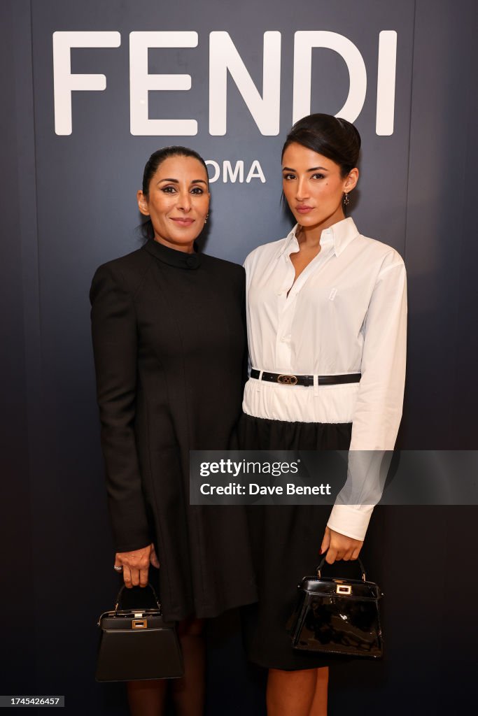 Cora Rees Serena Rees and Cora Corré attend the launch of the FENDI Winter ...