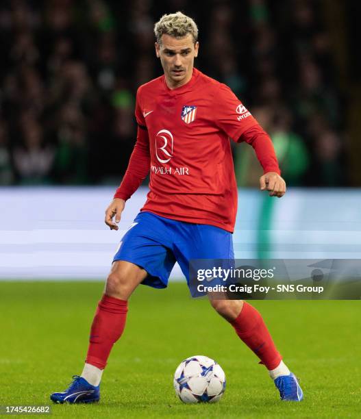 Atletico Madrid's Antoinne Griezmann during a UEFA Champions League match between Celtic and Atletico de Madrid at Celtic Park, on October 25 in...