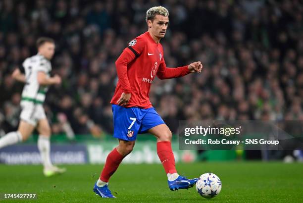 Atletico Madrid's Antoinne Griezmann during a UEFA Champions League match between Celtic and Atletico de Madrid at Celtic Park, on October 25 in...