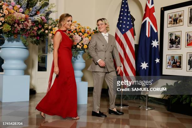 Finnegan Biden and Maisy Biden arrive for a State Dinner in honor of Australia's Prime Minister Anthony Albanese and Jodie Haydon, at the Booksellers...