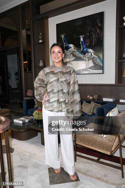 Janina Uhse during the Rosewood Munich grand opening on October 25, 2023 in Munich, Germany.