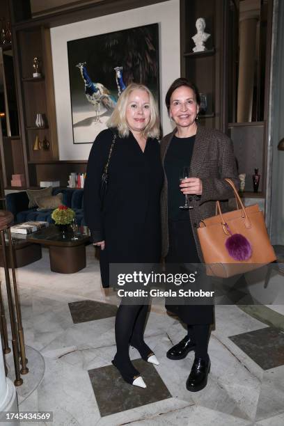 Kerstin Schneider, Petra Pfaller during the Rosewood Munich grand opening on October 25, 2023 in Munich, Germany.
