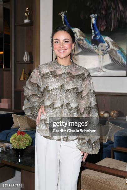Janina Uhse during the Rosewood Munich grand opening on October 25, 2023 in Munich, Germany.