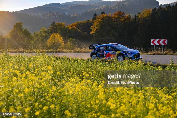 The Driver Pierre-Louis Loubet And Veillas Benjamin M-Sport Ford Wrt, Ford Puma Rally1 Hybrid,Fia World Rally Championship WRC Central European...