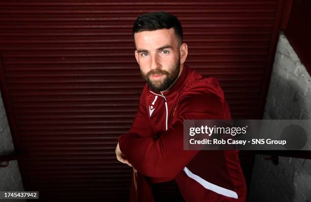 Motherwell's Liam Kelly during a Motherwell Press Conference at Fir Park, on October 26 in Motherwell, Scotland.