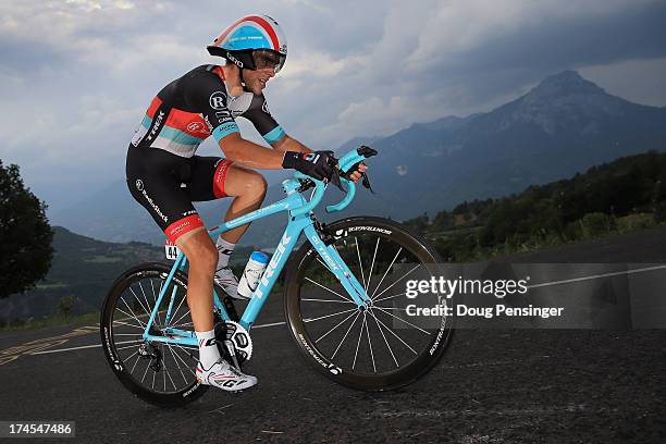 Tony Gallopin of France riding for Radioshack-Leopard competes during stage seventeen of the 2013 Tour de France, a 32KM Individual Time Trial from...