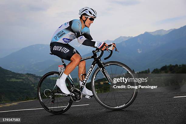 Michal Kwiatkowski of Poland riding for Omega Pharma-Quick Step competes during stage seventeen of the 2013 Tour de France, a 32KM Individual Time...