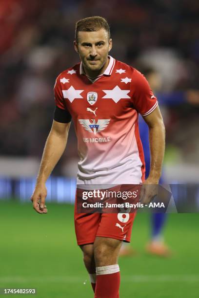 Herbie Kane of Barnsley during the Sky Bet League One match between Barnsley and Shrewsbury Town at Oakwell Stadium on October 24, 2023 in Barnsley,...