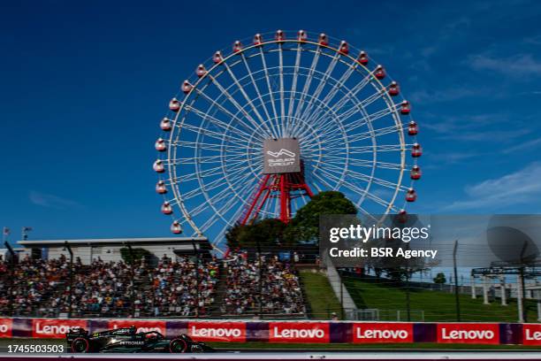 Lewis Hamilton, Mercedes F1 F1 W14 during qualifying ahead of the F1 Grand Prix of Japan at Suzuka International Racing Course on September 23, 2023...