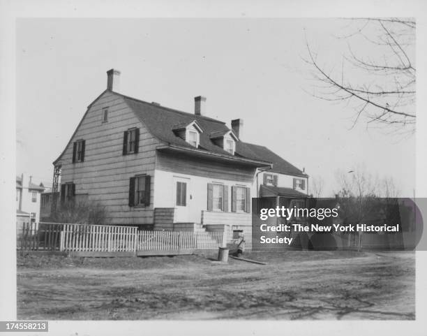 Wyckoff farmhouse, 1885 E. 19th Street between Avenue P and Avenue Q, Demolished 1923, New York, New York, April 1923.