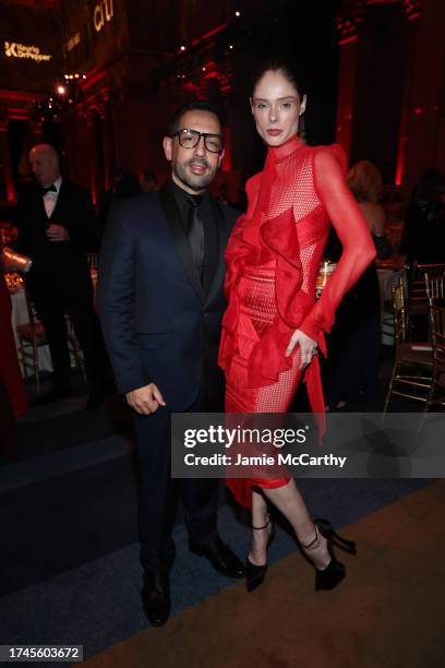 James Conran and Coco Rocha attend the 17th Annual DKMS Gala at Cipriani Wall Street on October 19, 2023 in New York City.