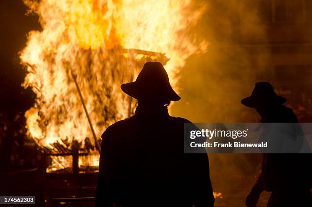 Every year at carnevale in Basel region the usualy quite town Liestal seems to be set on fire. "Chienbäse" is the name of the spectacle, carriers...