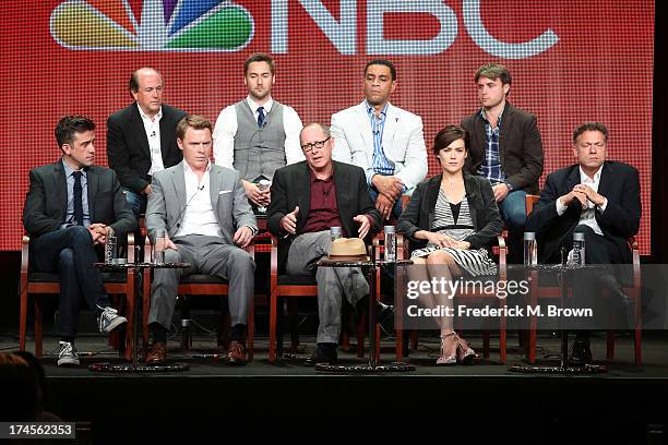 Executive Producer John Davis, actors Ryan Eggold and Harry Lennix, and Executive Producer John Fox, Executive Producer Jon Bokenkamp, actors Diego...