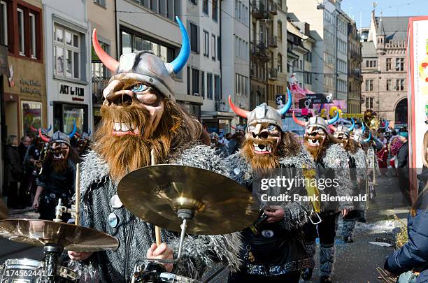 The great procession at "Basler Fasnet" is one of the most spectacular events, lots of fun and joy for everyone. Masked bands are playing the very...