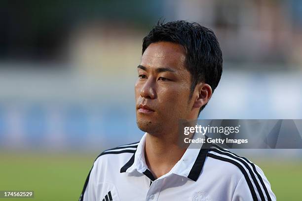 Maya Yoshida of Southampton looks on during the preseason friendly match between Southampton FC and Besiktas Istanbul at Stadion Villach on July 27,...