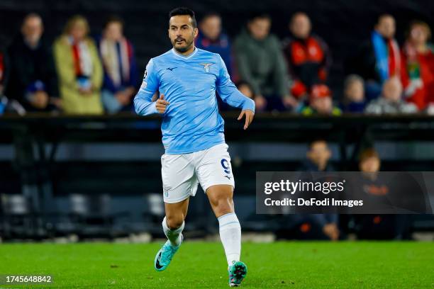 Pedro Rodriguez Ledesma of SS Lazio looks on during the UEFA Champions League match between Feyenoord and SS Lazio at Feyenoord Stadium on October...