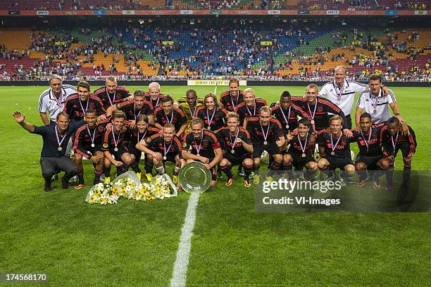 Ajax winner of the Johan Cruijff Schaal XVIII 2013-2014 during the Dutch Super Cup match between AZ Alkmaar and Ajax Amsterdam on July 27, 2013 at...