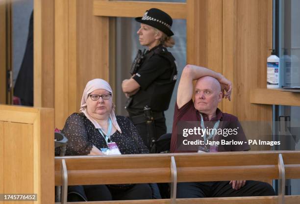 Fiona and Ian Inglis, parents of the late Claire Inglis who was murdered by her abusive boyfriend Christopher McGowan at her home in Stirling in...