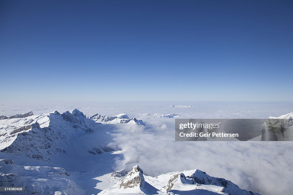 Mountain landscape in winter