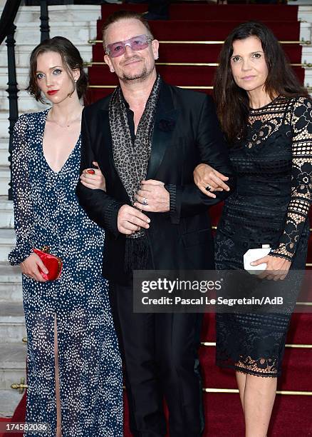 Bono , his wife Ali Hewson and daughter Hewson Jordan arrive at 'Love Ball' hosted by Natalia Vodianova in support of The Naked Heart Foundation at...