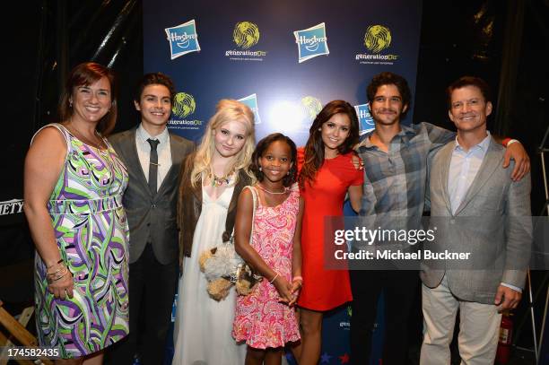 GenerationOn Executive Director Concetta Anne Bencivenga, honorees Jake T. Austin, Abigail Breslin, Quvenzhane Wallis, Nina Dobrev and Tyler Posey...