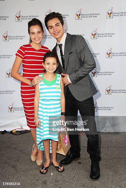 Actors Bailee Madison , guest and Jake T. Austin attends Variety's Power of Youth presented by Hasbro, Inc. And generationOn at Universal Studios...