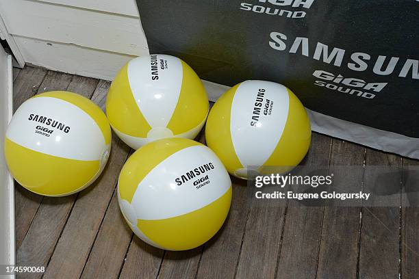 General view of atmosphere at Samsung's #GigaSoundBlast Summer DJ Series on July 27, 2013 at Surf Lodge in Montauk, New York.