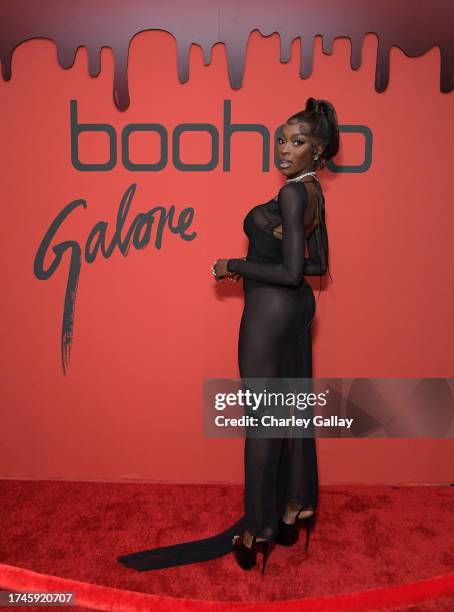 Chelsea Lazkani attends boohoo x Galore Magazine Halloween Party Hosted by India Love at boohoo on October 19, 2023 in Hollywood, California.