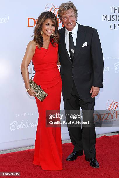 Paula Abdul and Nigel Lythgoe attend the 3rd Annual Dizzy Feet Foundation's Celebration Of Dance Gala at Dorothy Chandler Pavilion on July 27, 2013...