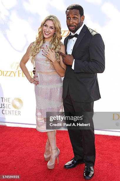 Allison Holker and Stephen 'Twitch' Boss attend the 3rd Annual Dizzy Feet Foundation's Celebration Of Dance Gala at Dorothy Chandler Pavilion on July...