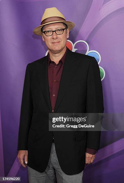 Actor James Spader arrives at the 2013 NBC Television Critics Association's Summer Press Tour at The Beverly Hilton Hotel on July 27, 2013 in Beverly...