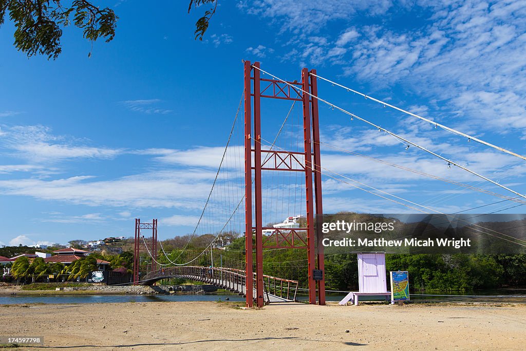 A miniature version of the Golden Gate Bridge