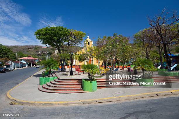 a coloful local church in san juan - nicaragua fotografías e imágenes de stock