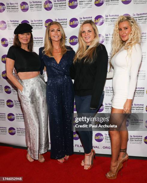 Ava Fabian, Brande Roderick, Victoria Fuller and Charis Boyle Burrett attend the premiere of "Wineville" at the La Femme International Film Festival...