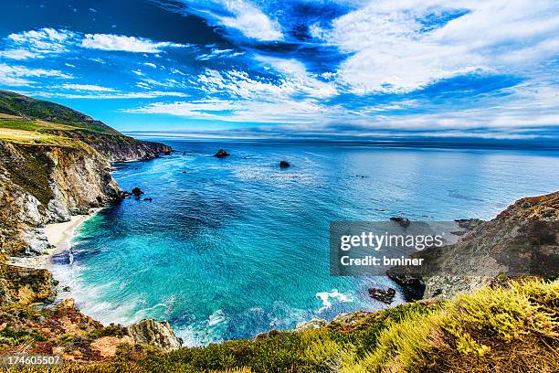 pch in summer - cidade de monterey califórnia - fotografias e filmes do acervo