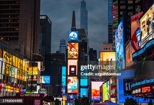 Times Square at night, New York City