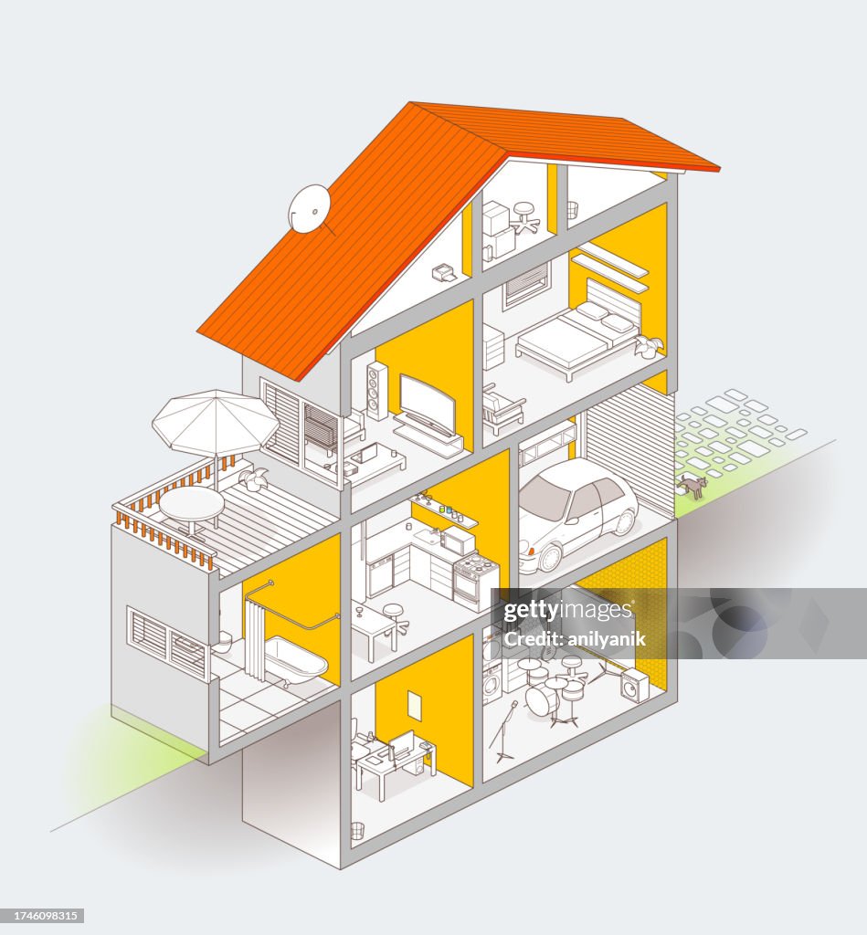 House Interior High-Res Vector Graphic - Getty Images