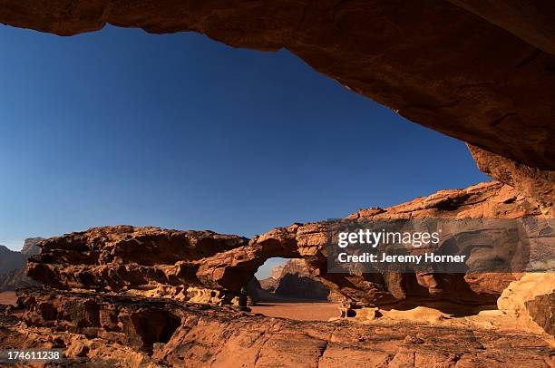 Wadi Rum, where the spectacular desert scenes of David Lean's epic film "Lawrence of Arabia" were filmed, southern Jordan..