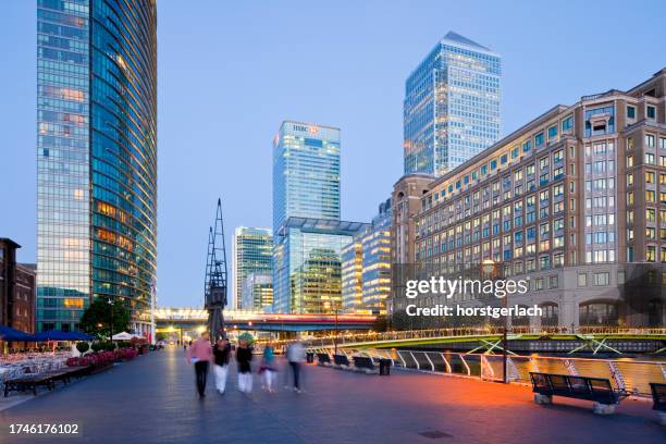 canary wharf, london - canary wharf stock pictures, royalty-free photos & images