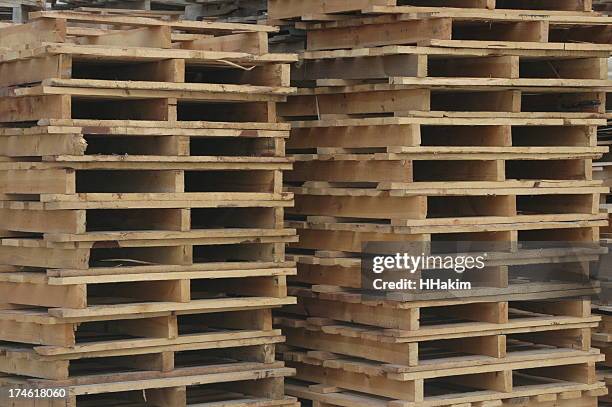 wooden pallet - pallet stock pictures, royalty-free photos & images