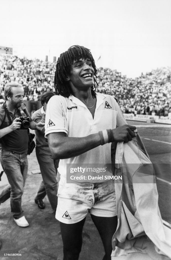 Yannick Noah à Roland-Garros en 1983