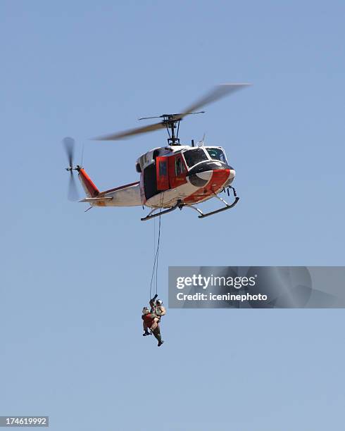 helicopter rescue - red stockfoto's en -beelden