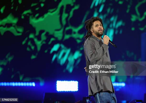 Cole performs onstage during the 2023 iHeartRadio Music Festival at T-Mobile Arena on September 22, 2023 in Las Vegas, Nevada.