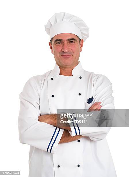 cook - chef coat stock pictures, royalty-free photos & images