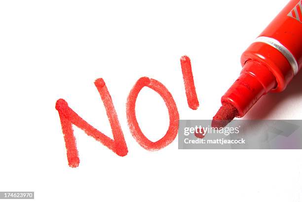 non ! - mot no photos et images de collection