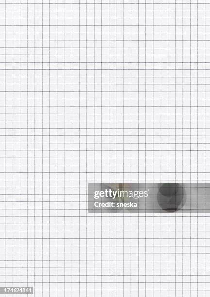 a piece of white graph paper that is blank - square shape stock pictures, royalty-free photos & images