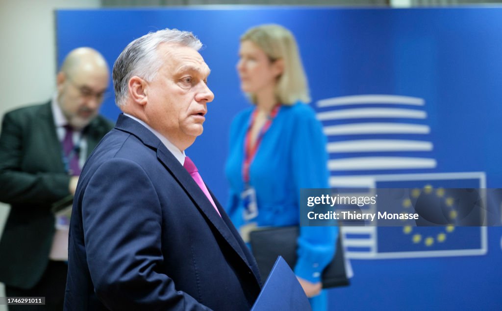 EU Leaders Discuss Middle East Situation At Brussels Summit