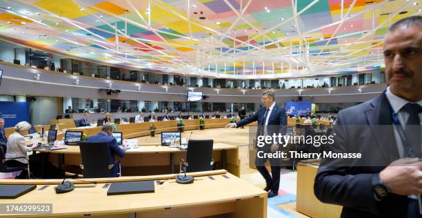 Slovak Prime Minister Robert Fico, the President of the European Commission Ursula von der Leyen, the Luxembourg Prime Minister Xavier Bettel, the...
