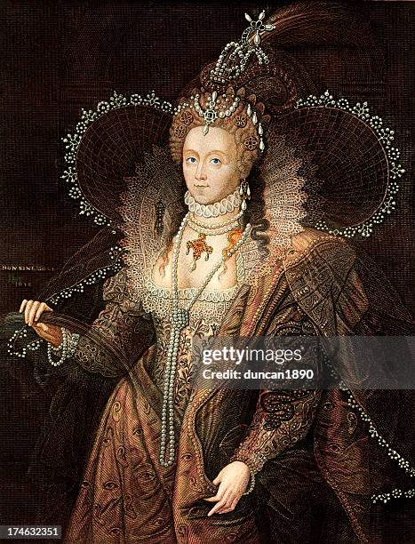 queen elizabeth i - fine art portrait 幅插畫檔、美工圖案、卡通及圖標