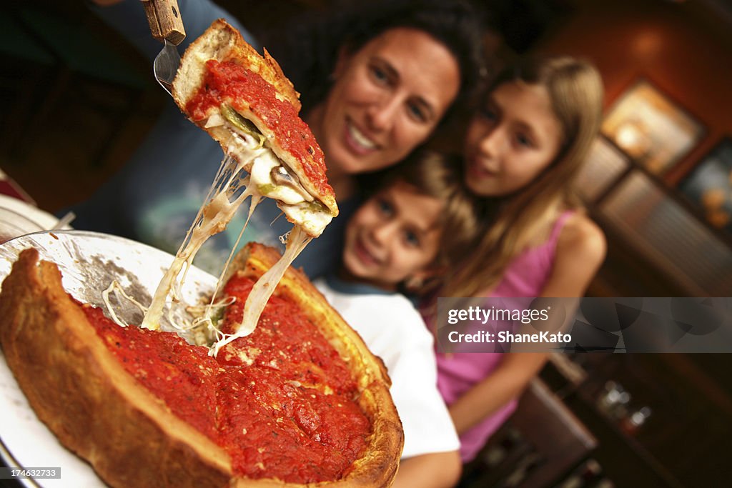 Deep Dish Family Style Chicago Pizza